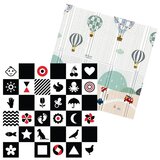 Iq sklopiva podloga za igru od pene - kontrasti + baloni (150x200x1cm) Cene