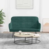 vidaXL Klop temno zelena 110x76x80 cm žamet | Shoptok.si