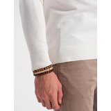 Ombre Men's knitted fitted turtleneck with viscose - ecru | shoptok.hr