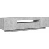 TV ormarić s LED svjetlima siva boja betona 160 x 35 x 40 cm | Eponuda.ba