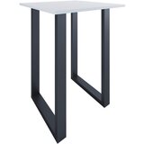 Mömax Barska Miza Xona, Bela, Črna, 80x80cm | Shoptok.si