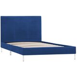 The Living Store Posteljni okvir modro blago 90x200 cm - Posteljni Okvir, (21523505) | Shoptok.si