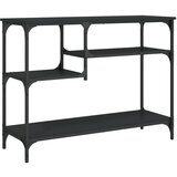 Maison Chic konzolna miza - miza ob steni s policami črna 100x35x75 cm, (21786163) Cene