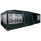 vidaXL party šator s 12 bočnih stijenki, zeleni, 8x4 m PE | shoptok.hr
