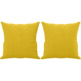  Ukrasni jastuci 2 kom žuti 40 x 40 cm baršunasti | shoptok.hr