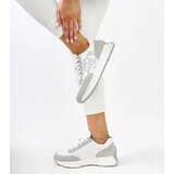 Gemre White and gray leather Salimah sneakers | shoptok.hr