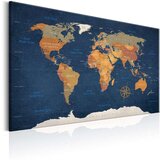  Slika - World Map: Ink Oceans 120x80 | shoptok.hr