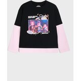 Sinsay Dvoslojna pamučna majica s printom K-Pop Demon Hunters | shoptok.hr