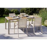 Ambia Garden VRTNA MIZA les, kovina barva tikovine | Shoptok.si