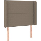  LED uzglavlje smeđesivo 103 x 16 x 118/128 cm od tkanine | shoptok.hr