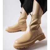 Big Star Beige eco-suede ankle boots | ePonuda.com