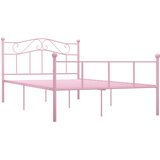  Okvir za krevet ružičasti metalni 160 x 200 cm | shoptok.hr