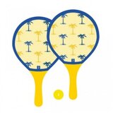 Komplet drvenih reketa za tenis na pesku žuti