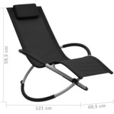  Dječja ležaljka za sunčanje čelična crna | shoptok.hr