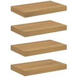  Polica na zidu 4 pcs Smeđa 40 x 23,5 x 4 cm Konstruirano drvo | Eponuda.com