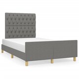 Furnova Posteljni okvir brez vzmetnice temno siva 120x190 cm blago, (21938401) | Shoptok.si