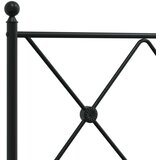 vidaXL Metalni okvir za krevet s uzglavljem crni 120x190 cm | shoptok.hr
