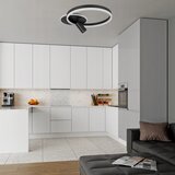  LED plafonsko svetlo LED/38W/230V + 1xGU10/30W u crnoj boji | Eponuda.com