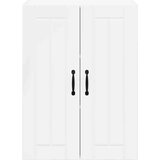 vidaXL Stenska kuhinjska omarica Visok sijaj bela 60 x 31 x 80 cm | Shoptok.si