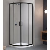 Master Tuš komplet polukružni 80x80x185+15cm crni profil JF-533-3T | Eponuda.ba