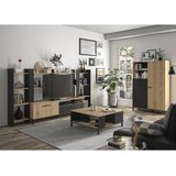 MID.YOU Klubska Miza Trust, Črna, Barva Hrasta | Shoptok.si
