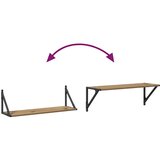 Police na zidu Zidne 2 pcs Umjetnički hrast 80 x 25 x 25 5 cm | shoptok.hr