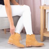 Resti Cowboy boots on an indoor wedge in camel Bluestone - Footwear 1 | shoptok.hr