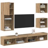 TV zidne jedinice s LED-om S LED lampica 5 pcs Umjetnički hrast | Eponuda.ba