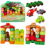  Edukativne kocke za sestavljanje z motivom dinozavrov s številkami in črkami - 91 elementov | Shoptok.si