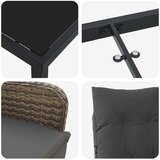  Vrtni set za objed 9 kom. Bež poliratan | shoptok.hr