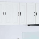 vidaXL Zidni kuhinjski ormarić s policom 2 pcs Visoki sjaj bijela | shoptok.hr