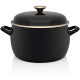 Metalac šerpa duboka 24 cm sa pok. Crni princ