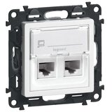 Legrand 75C5UB2 - Mrežna utičnica VALENA LIFE, 2x RJ45, Cat 5e UTP, bela | Eponuda.com
