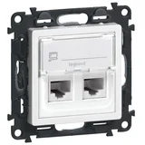 75C5UB2 - Mrežna utičnica VALENA LIFE, 2x RJ45, Cat 5e UTP, bela