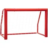 nogometni gol Soccer 180 cm, rdeč, LEG25-180R