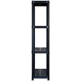 Police Regal s policami 4-nadstropni črn 122x30,5x130 cm plastika, (5000212995) | Shoptok.si