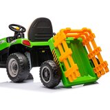 Traktor na akumulator s prikolicom BBH-030 - zeleni | shoptok.hr
