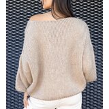  Beige tie-front sweater Sumaia | shoptok.hr