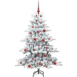 vidaXL Umjetno božićno drvce s nogom with LEDs s stalakom 150cm PVC | shoptok.hr