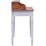  Pisaći stol s ladicama 90 x 50 x 101 cm masivno drvo mahagonija | Eponuda.ba