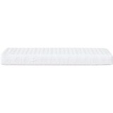  Dnevna postelja z vzmetnico krem 100x200 cm blago | Shoptok.si