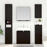  Set ormarića za kupaonicu 2 pcs Crni hrast Konstruirano drvo | shoptok.hr