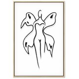  Slika - Butterfly Woman (1 Part) Vertical 60x90 U prirodnom drvenom okviru | shoptok.hr