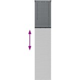 vidaXL Zavjesa za prozor sa zavjesama Ostalo Tamnosiva 40 x 220 cm Aluminij | shoptok.hr