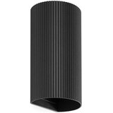 Faro 40543 - zidno svetlo sole, 2x GU10/8W/230V, crno, rebrasto, okruglo Cene