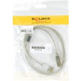 Delock Podaljšek USB A-A 1m transparent dvojno oklopljen 83881 | Shoptok.si