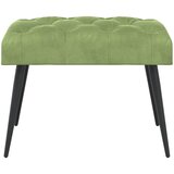  Klupa s gumbastim tkanjem Svijetlo zelena 60 x 40 x 45 cm | shoptok.hr