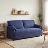 SOFA za 3 osobe Policijska plava 198 x 83 x 95 cm Baršun | shoptok.hr