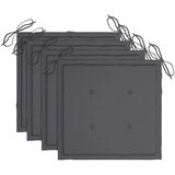  Blazine za vrtne stole 4 kosi anatracit 50x50x4 cm oxford, (20623470) | Shoptok.si