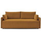 Bobochic Paris Senf žuta sklopiva sofa od samta 211 cm Marcel – Cijene